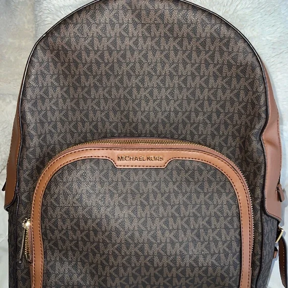 Michael Kors Signature Brown Backpack - Picture 11 of 11